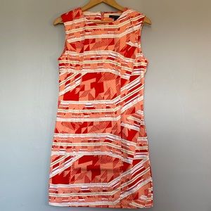 EUC Geometric pattern French Connection dress size 10